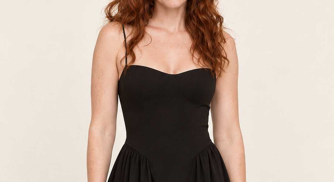 Madeleine | Corset Bodice Fit-and-Flare Midi Dress