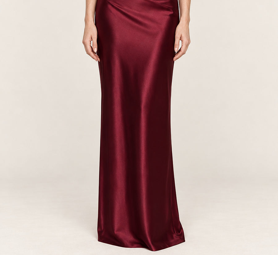 Clarissa | One-Shoulder Corset Lace-Up Maxi Dress