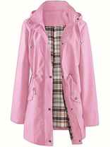 Women's Hooded Jacket – Soft Cozy Fit – Winter Casual Australia in Pink