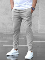 Stretch Trousers – Tailored Comfort – Men's Smart Casual Australia in Grey