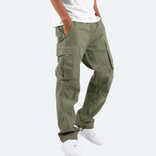 Cargo Pants – Functional Multi-Pocket – Relaxed Fit – Men's Casual Australia in Dark green