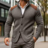 Alessio Knitted Blazer – Men’s Soft Tailored Knit Jacket | Smart-Casual Italian Style in Grey