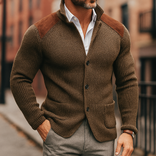 Alessio Knitted Blazer – Men’s Soft Tailored Knit Jacket | Smart-Casual Italian Style in Brown
