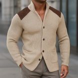 Alessio Knitted Blazer – Men’s Soft Tailored Knit Jacket | Smart-Casual Italian Style in Cream