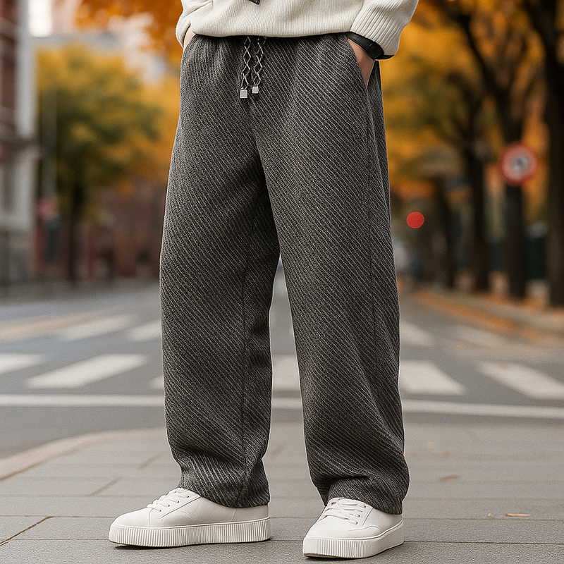 Sherpa Trousers – Fleece-Lined – Loose Fit – Men's Winter Casual Australia