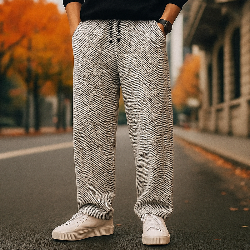 Sherpa Trousers – Fleece-Lined – Loose Fit – Men's Winter Casual Australia