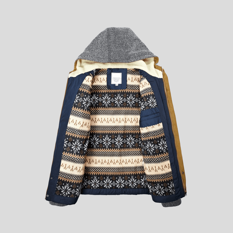 Down Jacket – Fleece-Lined Hooded – Relaxed Fit – Men's Winter Outerwear Australia