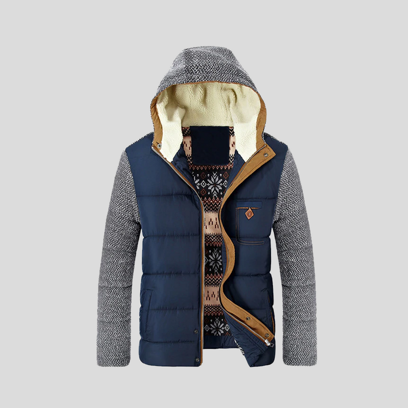 Down Jacket – Fleece-Lined Hooded – Relaxed Fit – Men's Winter Outerwear Australia