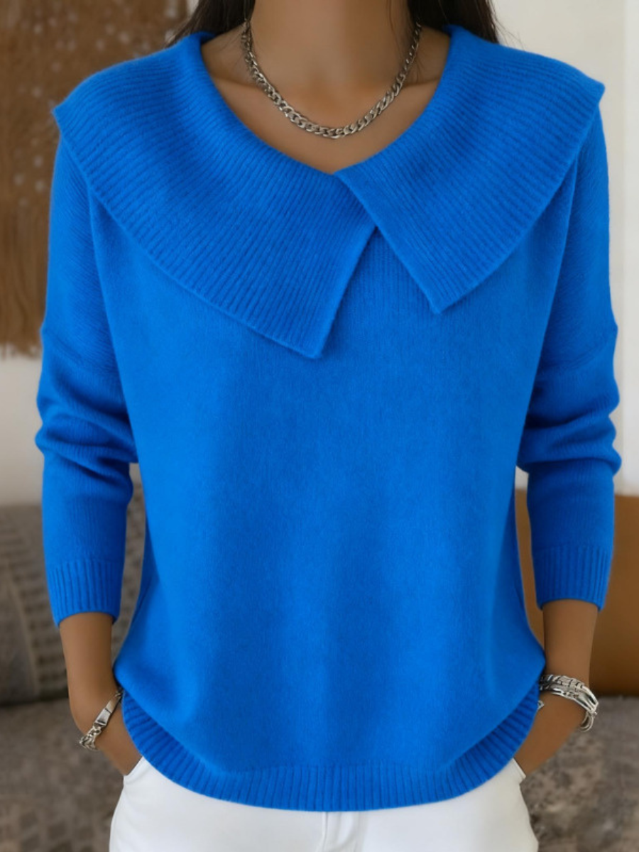 Warm Sweater with Soft Collar Australia Women Winter