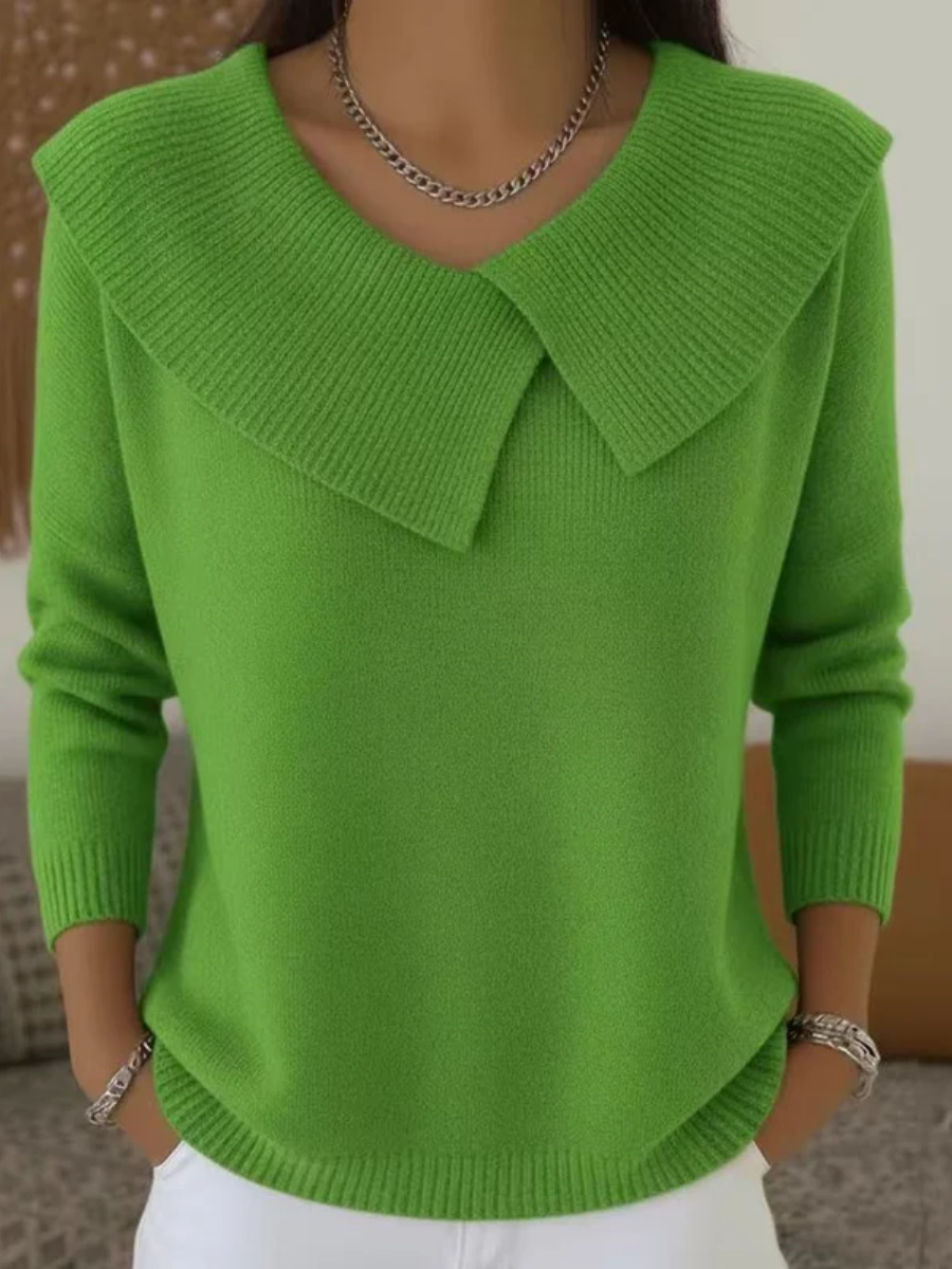 Warm Sweater with Soft Collar Australia Women Winter