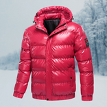 Puffer Jacket – Quilted Water-Repellent Shell – Relaxed Fit – Men's Winter Outerwear Australia in Red