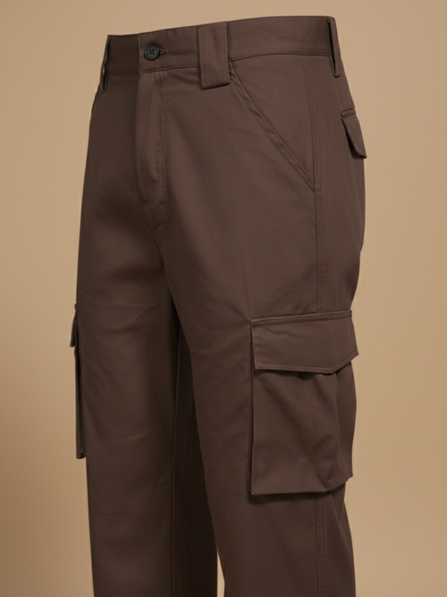 Cargo Trousers – Cotton Canvas Insulated – Straight Tapered Fit – Men's Workwear Australia
