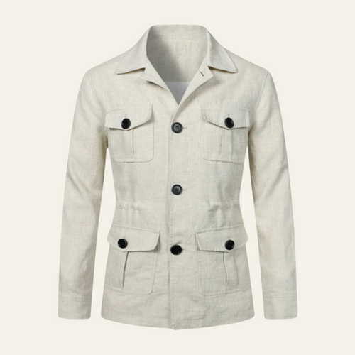Field Jacket – Polyester Linen Blend – Regular Fit – Men's Heritage Outerwear Australia