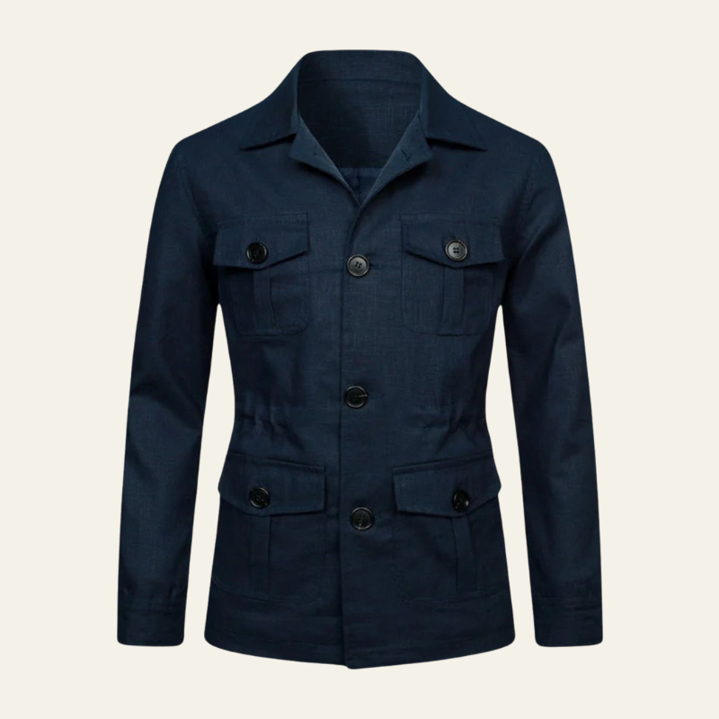 Field Jacket – Polyester Linen Blend – Regular Fit – Men's Heritage Outerwear Australia