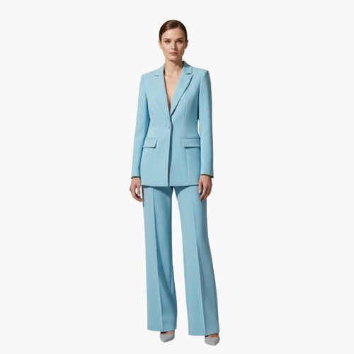 Women's Suit Set – Tailored Single-Button Blazer & Trousers – Office Australia