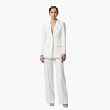 Women's Suit Set – Tailored Single-Button Blazer & Trousers – Office Australia in White