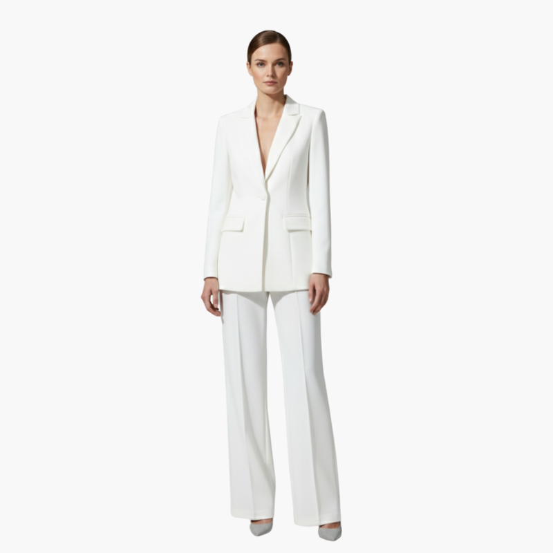 Women's Suit Set – Tailored Single-Button Blazer & Trousers – Office Australia