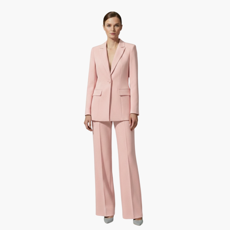 Women's Suit Set – Tailored Single-Button Blazer & Trousers – Office Australia