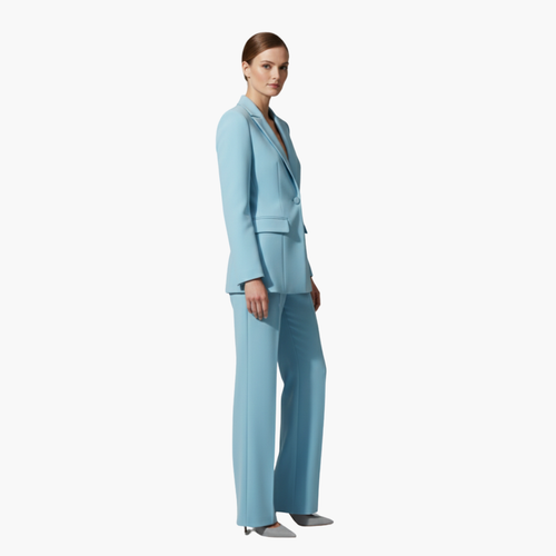Women's Suit Set – Tailored Single-Button Blazer & Trousers – Office Australia