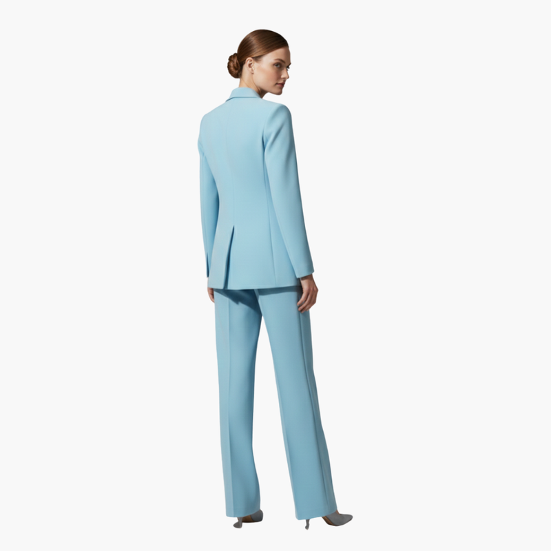 Women's Suit Set – Tailored Single-Button Blazer & Trousers – Office Australia