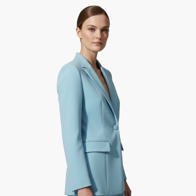 Women's Suit Set – Tailored Single-Button Blazer & Trousers – Office Australia