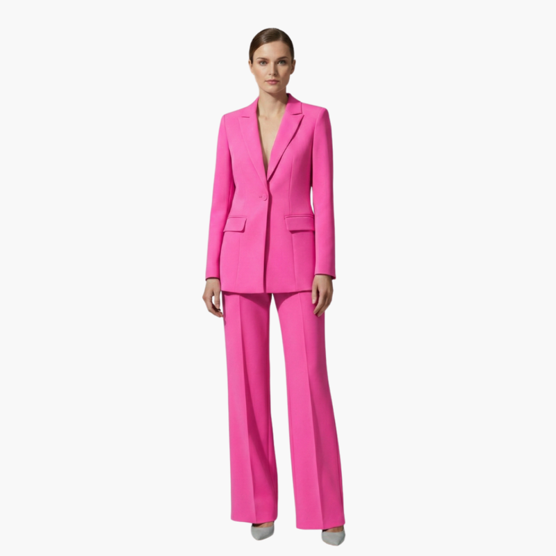 Women's Suit Set – Tailored Single-Button Blazer & Trousers – Office Australia