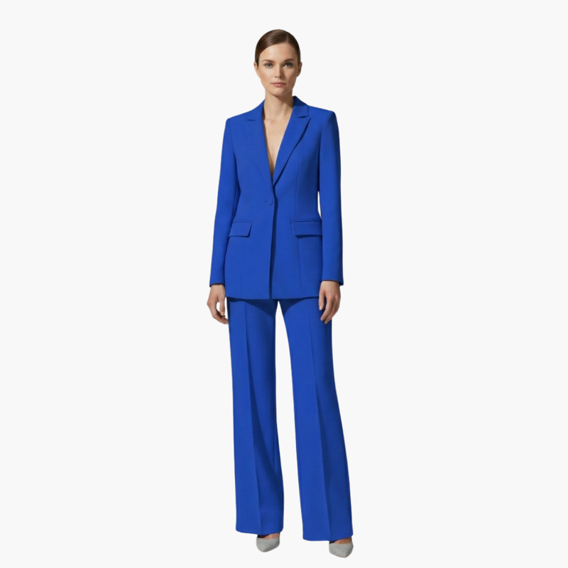 Women's Suit Set – Tailored Single-Button Blazer & Trousers – Office Australia