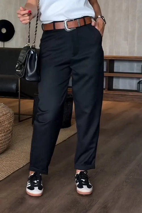 Women's Tailored Pants – High-Waisted Straight-Leg – Office Australia