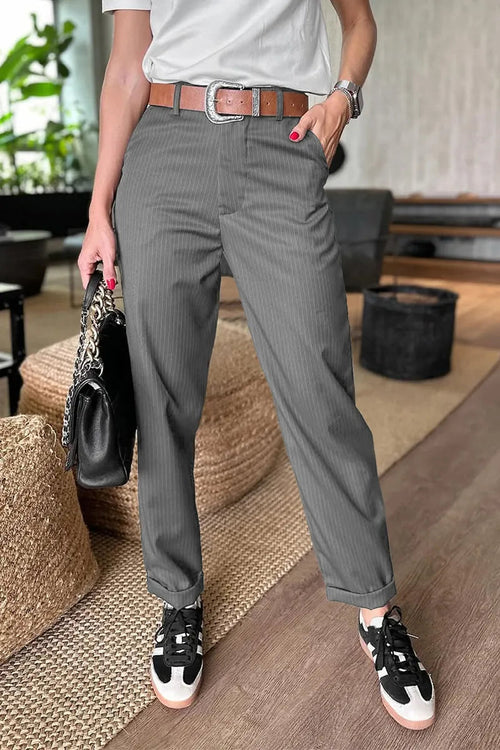 Women's Tailored Pants – High-Waisted Straight-Leg – Office Australia
