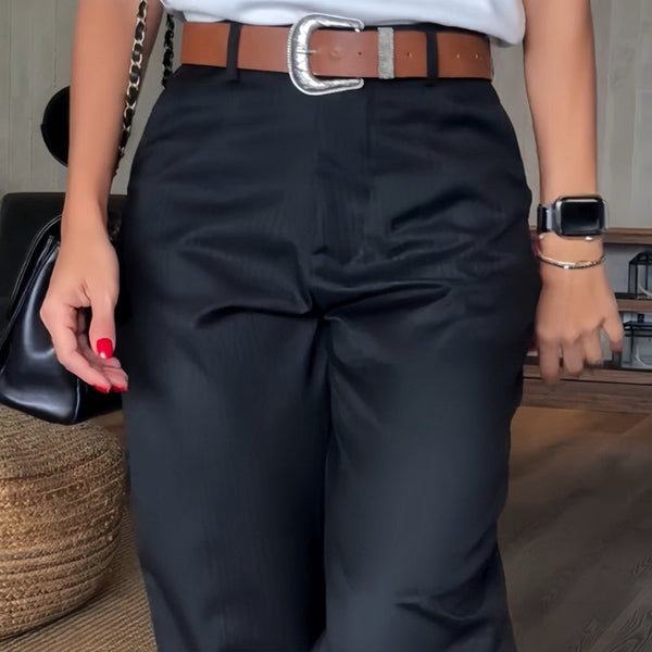 Women's Tailored Pants – High-Waisted Straight-Leg – Office Australia