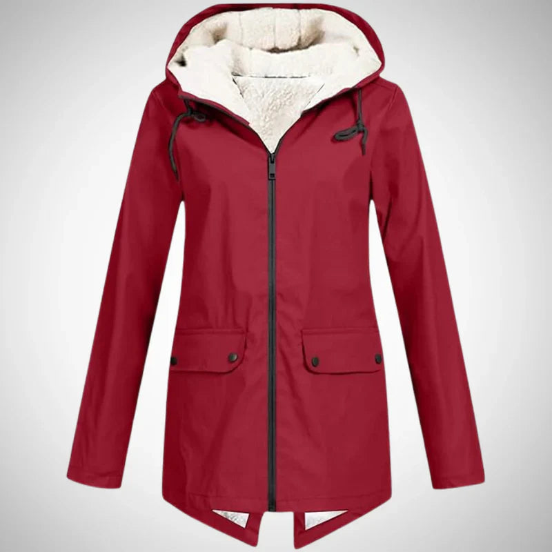 Women's Raincoat – Fleece-Lined Water-Repellent – Winter Australia