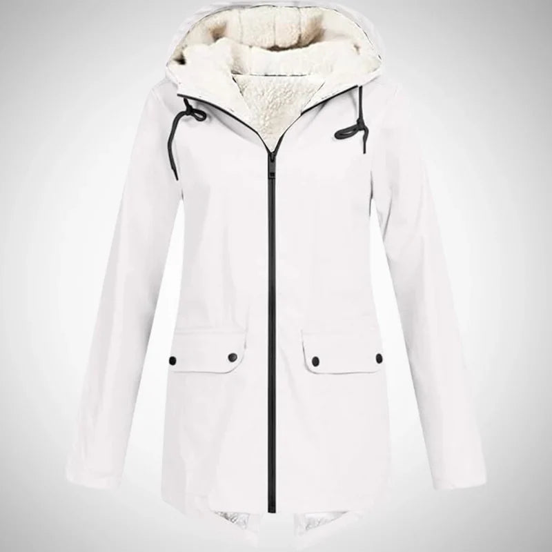 Women's Raincoat – Fleece-Lined Water-Repellent – Winter Australia