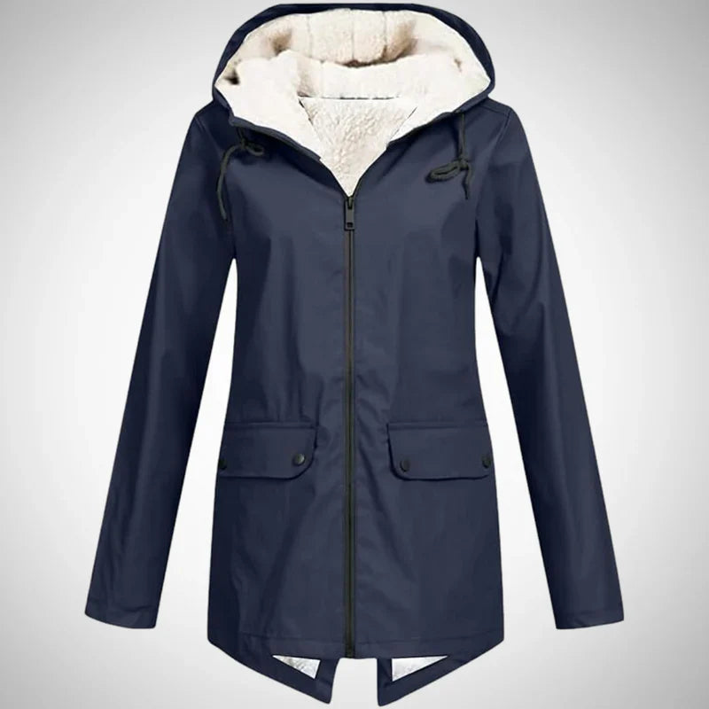 Women's Raincoat – Fleece-Lined Water-Repellent – Winter Australia