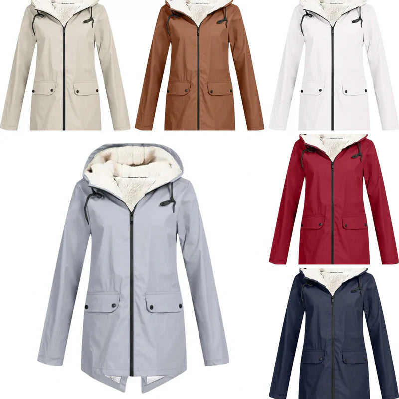 Nerina | Fleece-Lined Women’s Raincoat