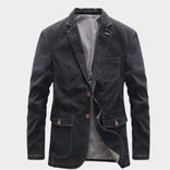 Cotton Blazer – Lightweight Tailored – Men's Smart Casual Jacket Australia in Black