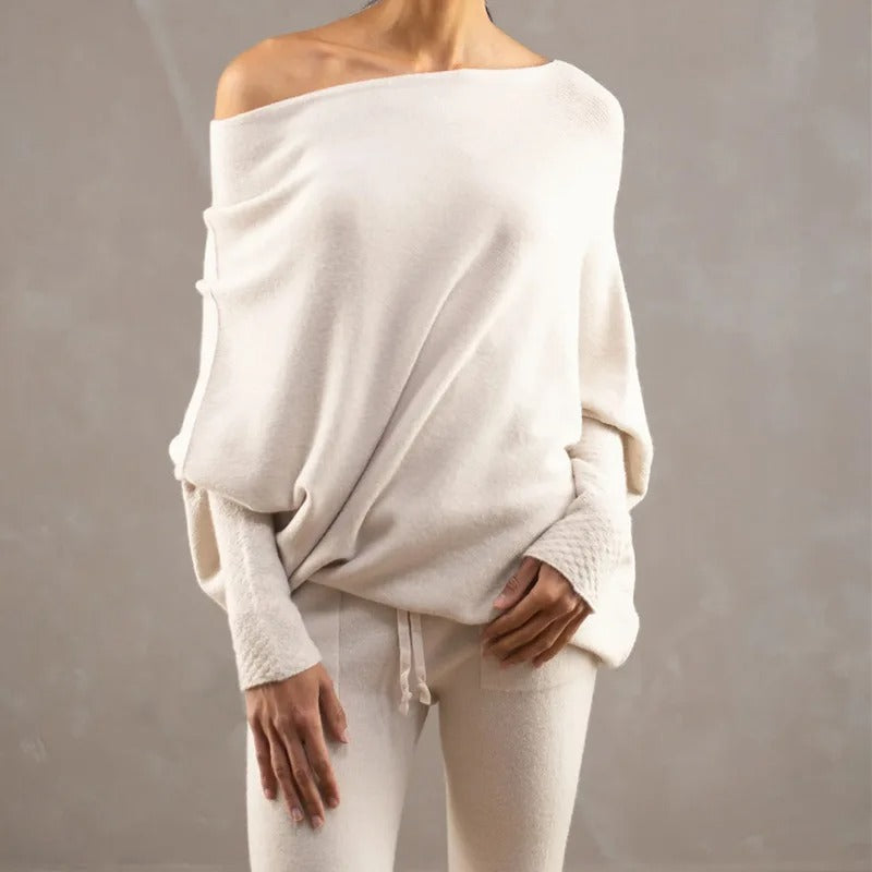 Seraphina | Off Shoulder Knit Sweater