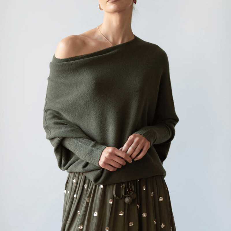 Seraphina | Off Shoulder Knit Sweater