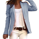 Women's Blazer – Tailored Slim Fit – Wrinkle-Resistant Smart Casual Australia in Blue
