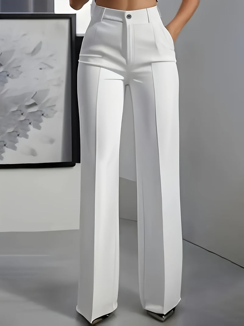 Women's Wide-Leg Pants – High-Rise Pleated Wrinkle-Resistant – Office Australia