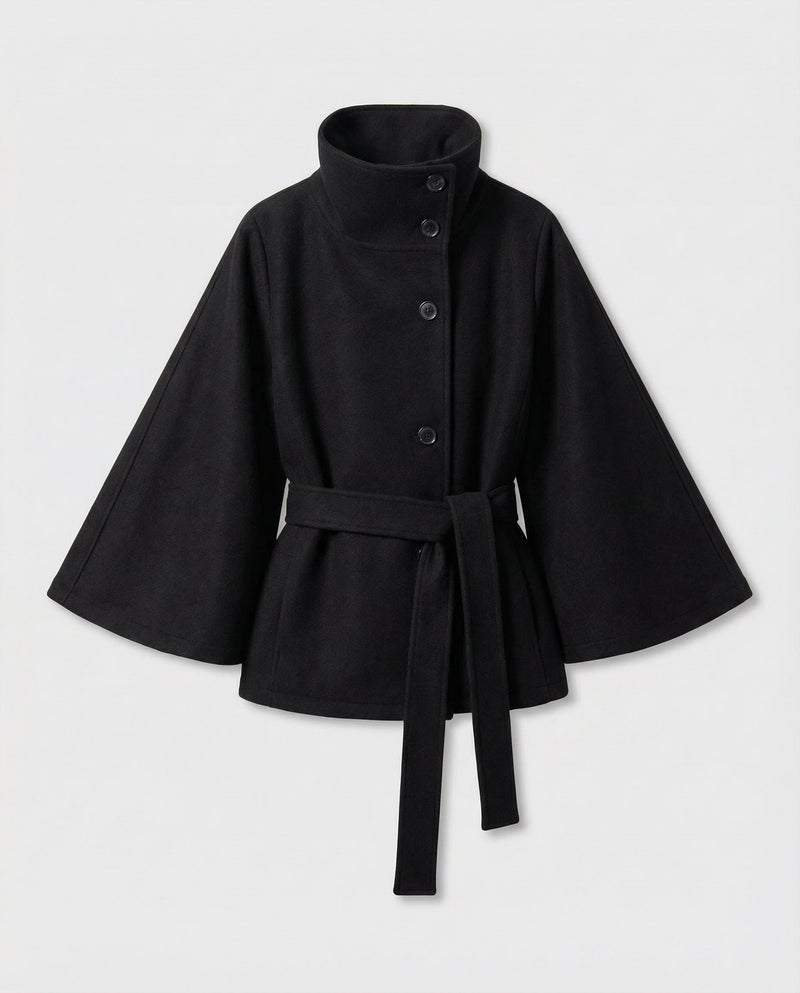 Women's Wrap Jacket – Warm Structured Collar – Winter Australia