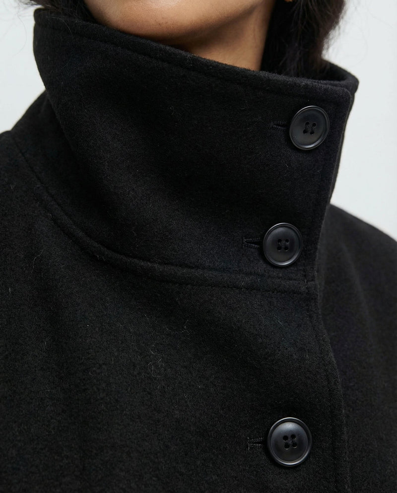 Women's Wrap Jacket – Warm Structured Collar – Winter Australia
