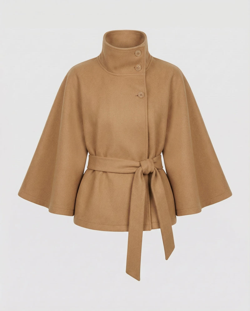 Women's Wrap Jacket – Warm Structured Collar – Winter Australia