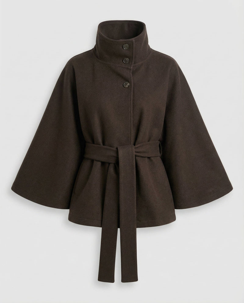 Women's Wrap Jacket – Warm Structured Collar – Winter Australia