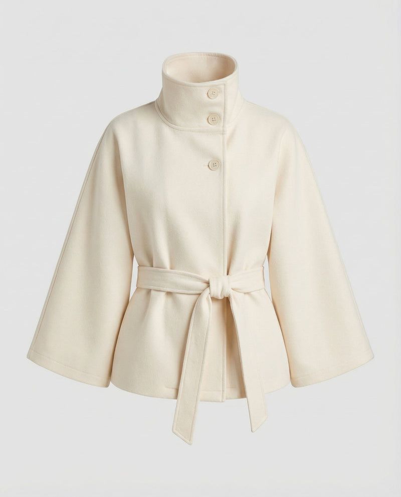 Women's Wrap Jacket – Warm Structured Collar – Winter Australia
