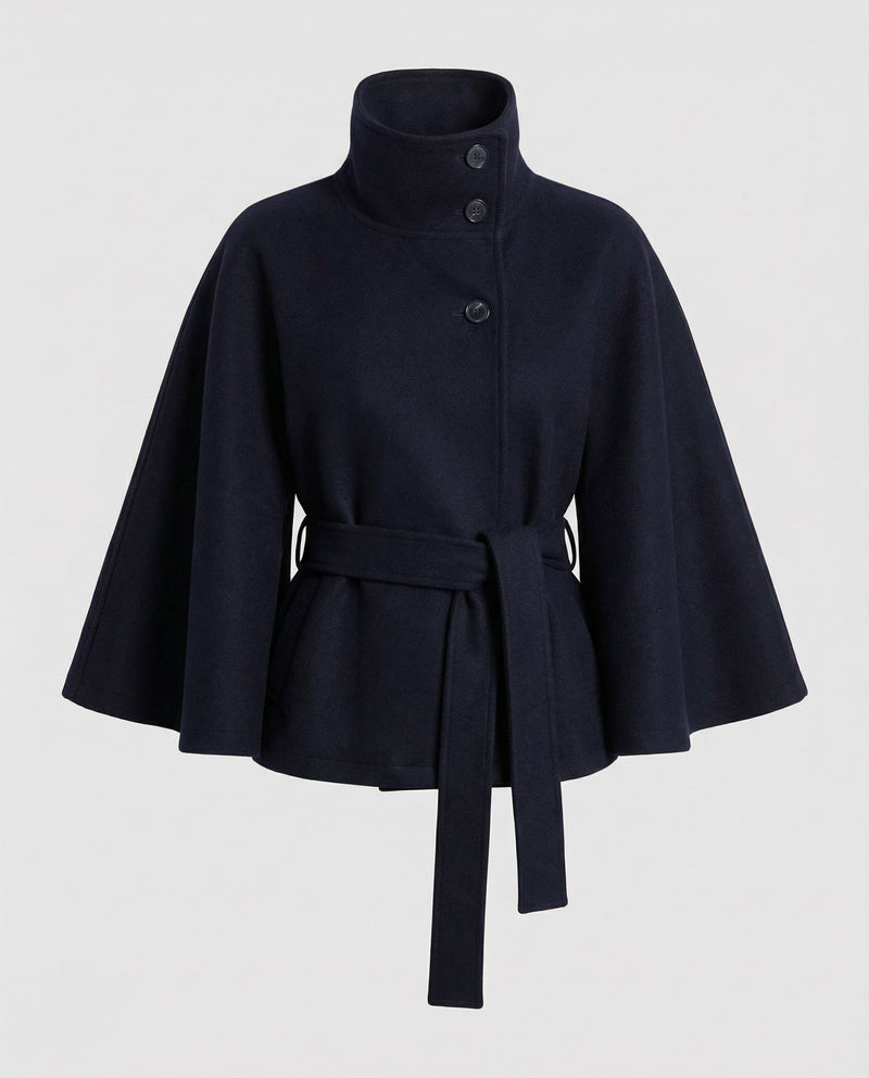 Women's Wrap Jacket – Warm Structured Collar – Winter Australia