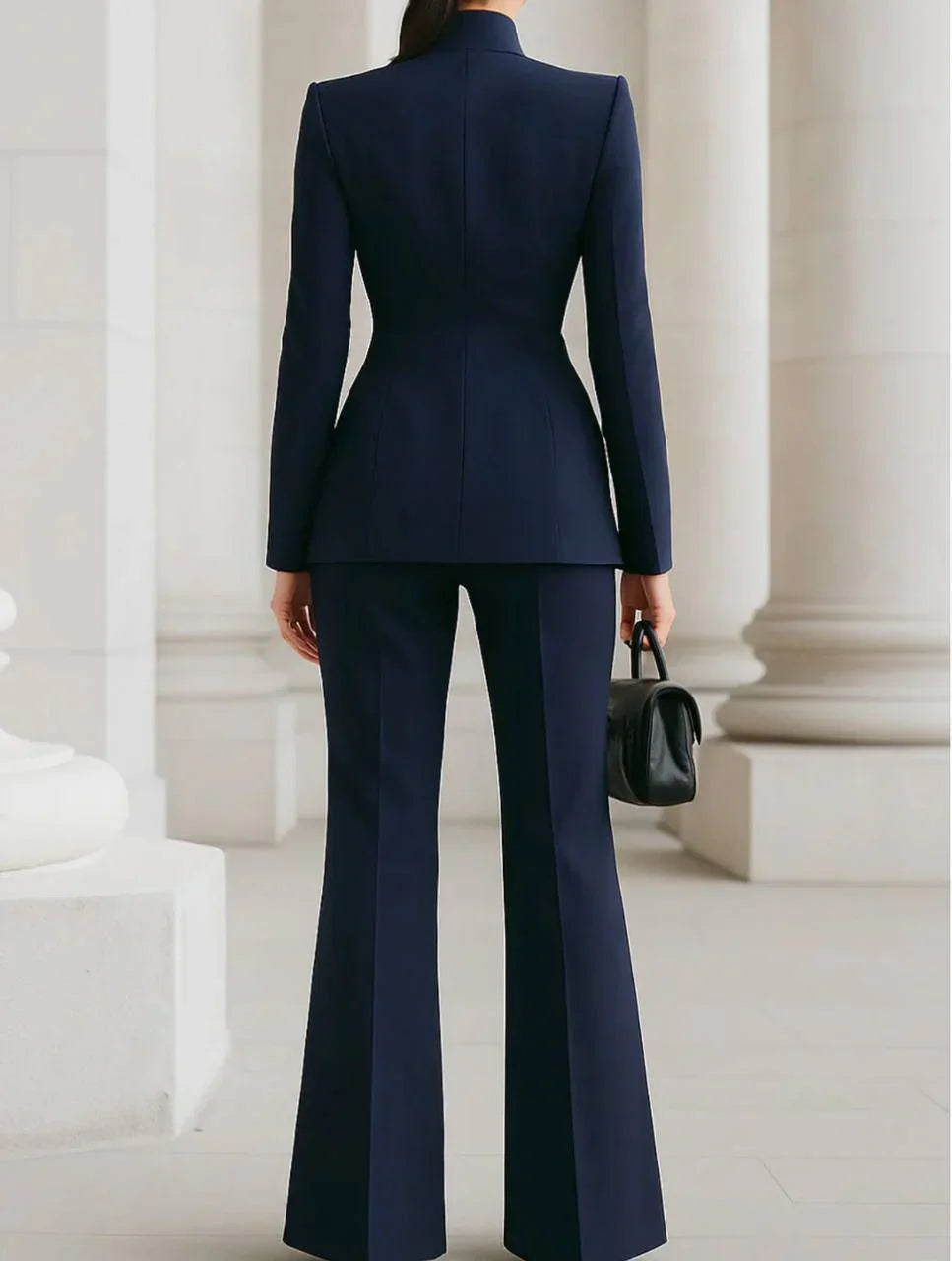 Elvora | Elegant Blazer & Palazzo Set