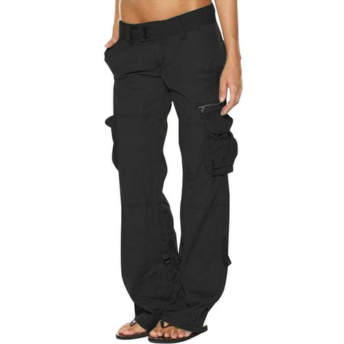 Women's Cargo Pants – Straight-Leg Lightweight – Casual Utility Australia