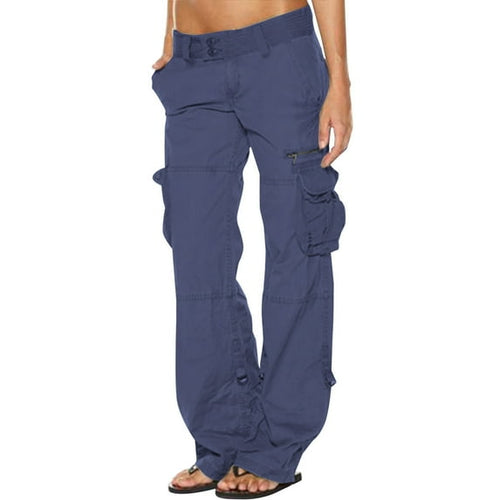 Women's Cargo Pants – Straight-Leg Lightweight – Casual Utility Australia