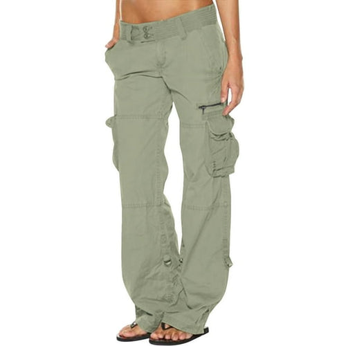 Women's Cargo Pants – Straight-Leg Lightweight – Casual Utility Australia