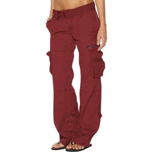 Women's Cargo Pants – Straight-Leg Lightweight – Casual Utility Australia